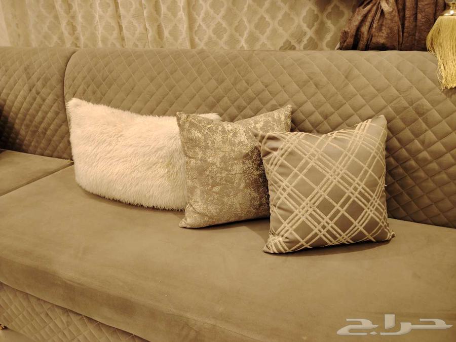 كنب صالون حرف L فخم64465884921346113