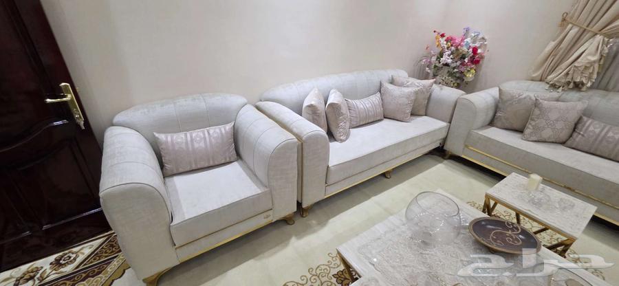 White sofa - full majlis set64474388771715111