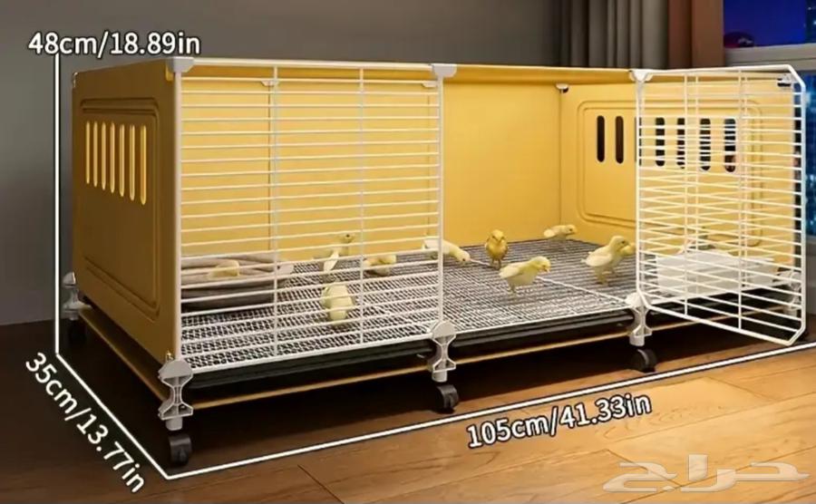 قفص طيور كبير ونظيف مع صواني وملحقاته قابل للتفاوض64467242625793113