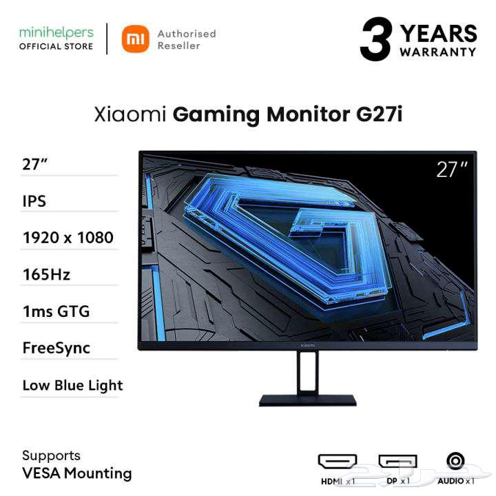 Xiaomi Gaming Monitor 27 In 165 hz 1ms64481640867457112