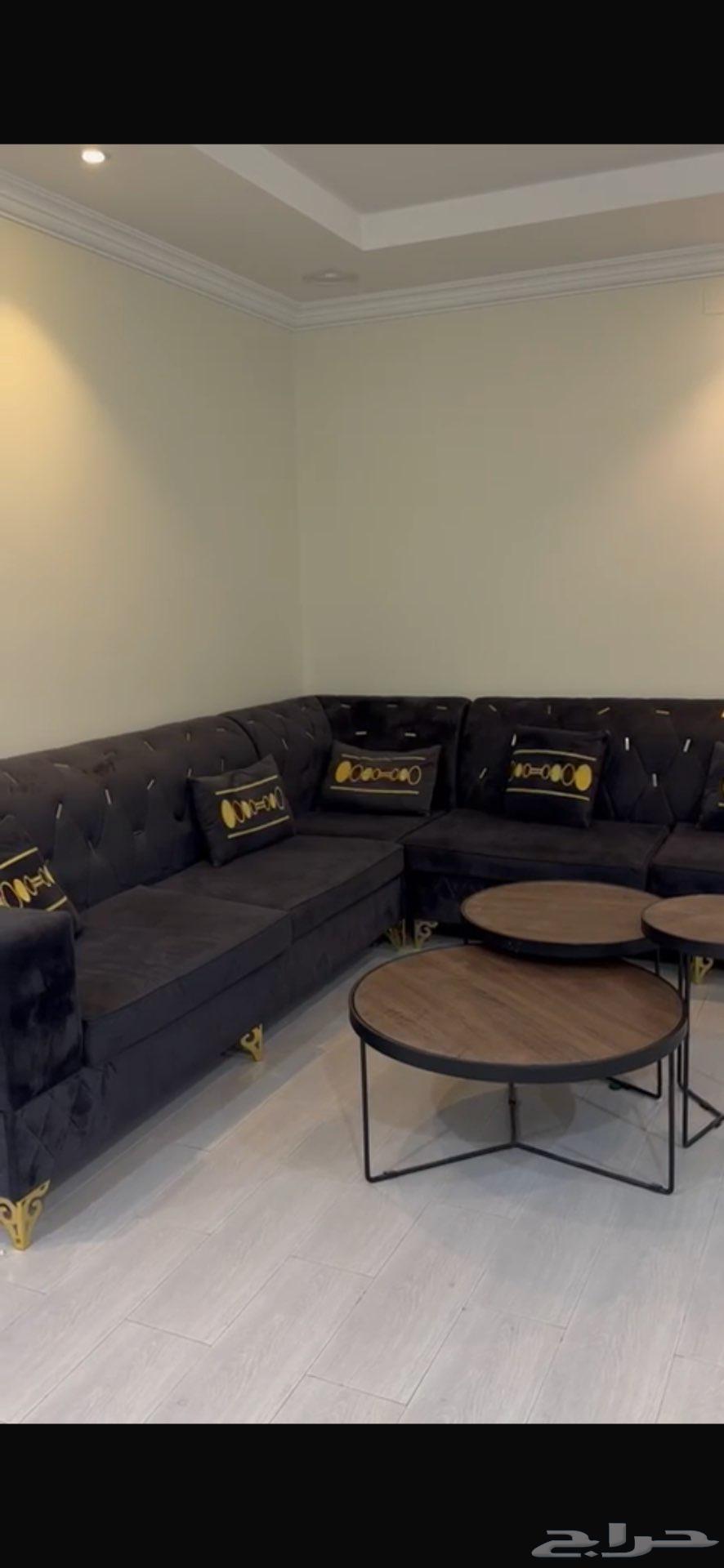 كنب حرف ل للبيع ونظيف64481319056771110