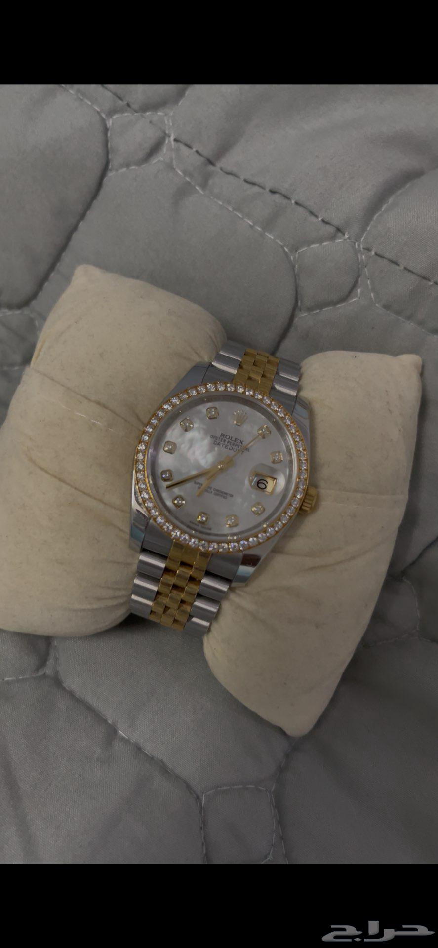ساعه رولكس مينا ( صدفي ) الماس64485284142466110