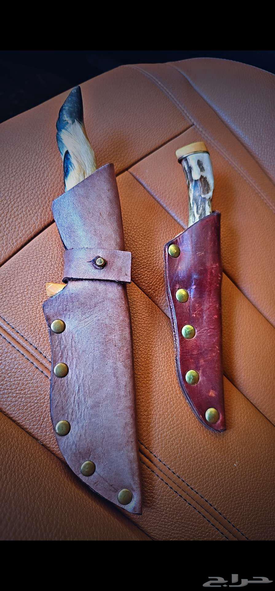 سكينين نوادر شغل يدوي فاخر مقبض رجل غزال64484005872898113