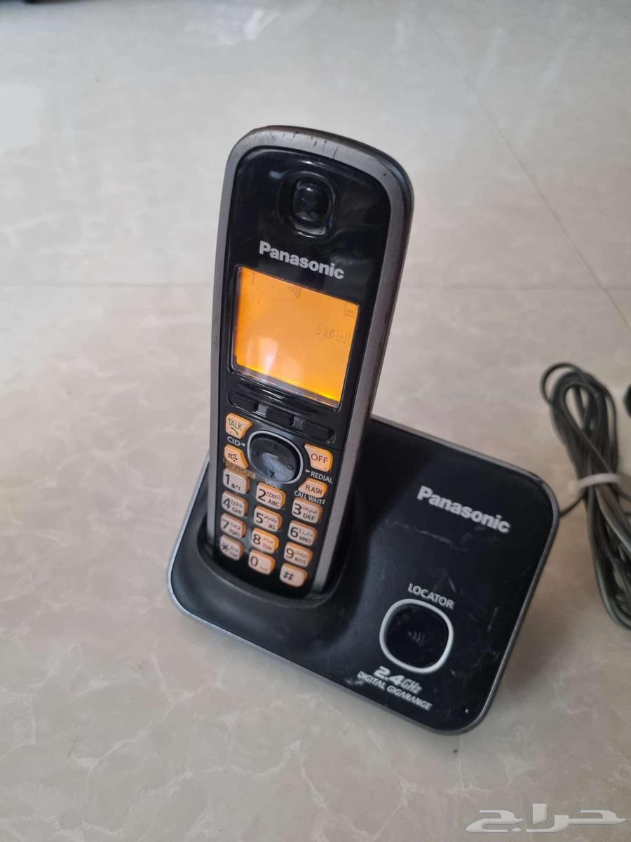 Panasonic wireless phone supporting Arabic language with illuminated screen64481928119683111
