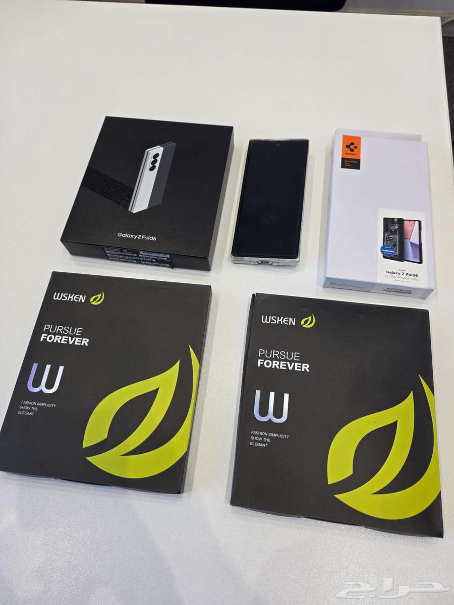 سامسونج فولد 6 ابيض 1 تيرا اخو الجديد - واكسسوارات اصليه64482390458625110