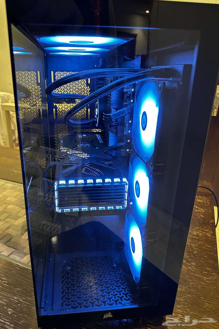 جهاز كمبيوتر ألعاب RTX 4070 TI Super ROG strix ممتاز64486468782210114