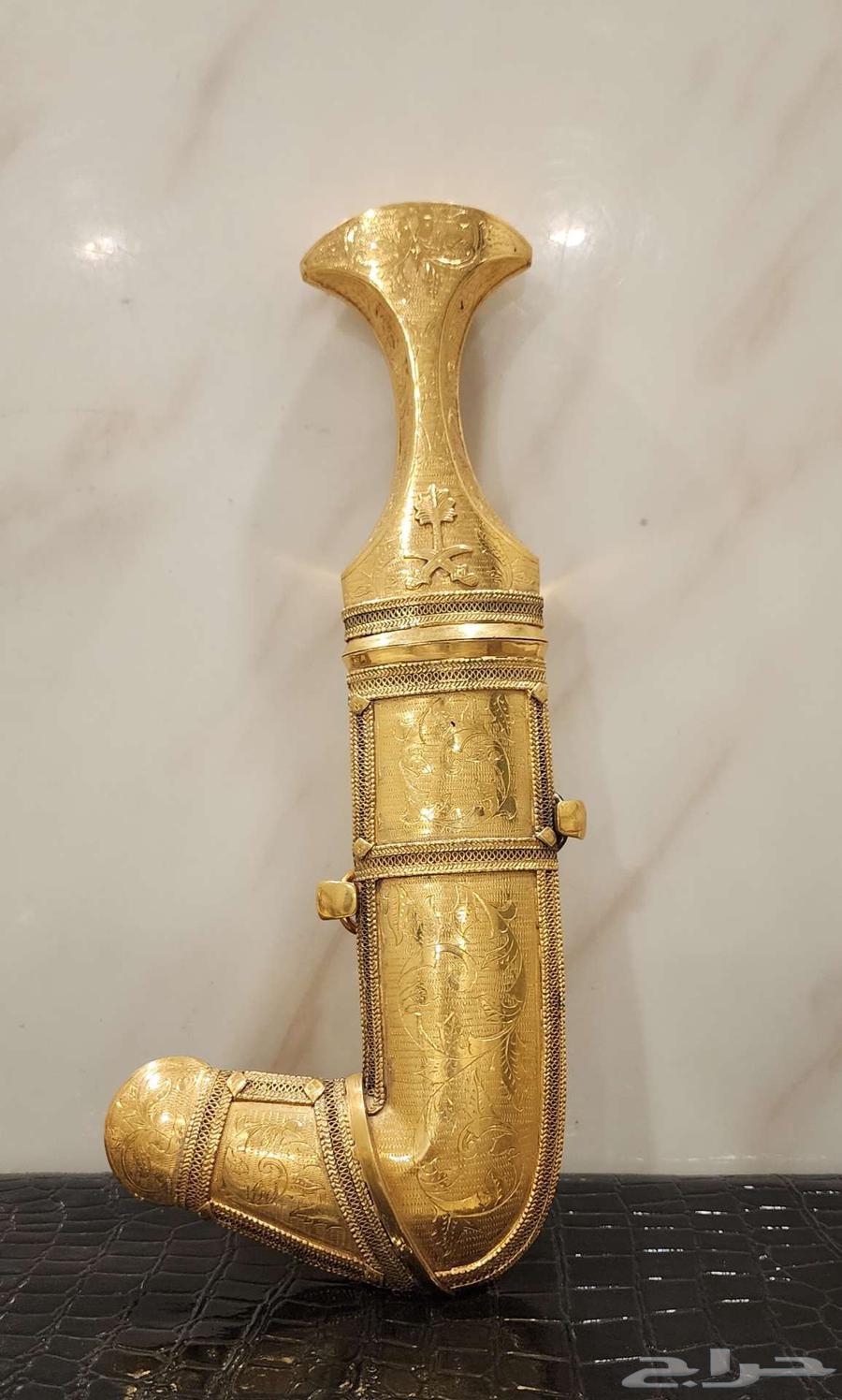 تم البيع خنجر فظه مطليه ذهب عيار 22 اصدار خاص الحرس الوطني64486620576259112