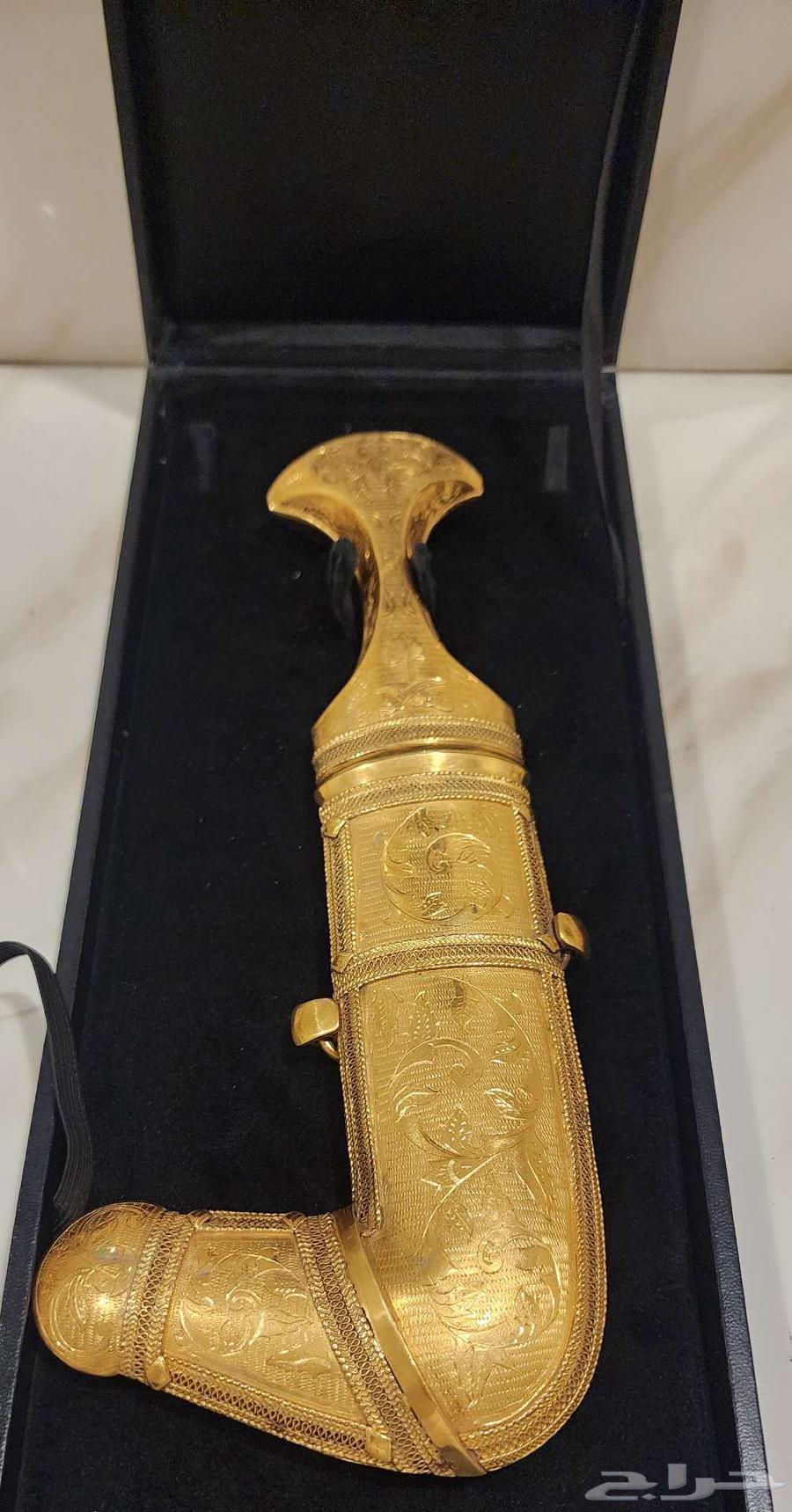 تم البيع خنجر فظه مطليه ذهب عيار 22 اصدار خاص الحرس الوطني64486620576259110