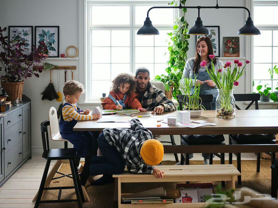 للبيع طقم سفرة من ايكيا (طاولة 4 كراسي)64486730519683112