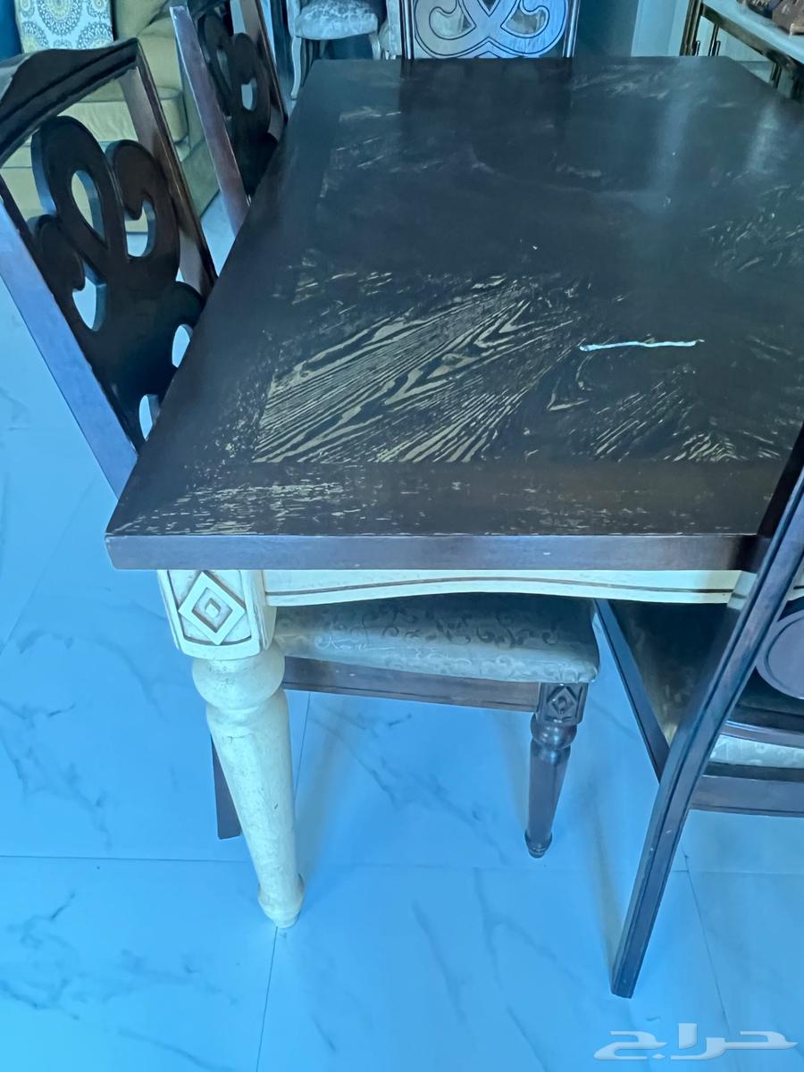 طاولة طعام مع 5 كراسي خشب64490890291841110