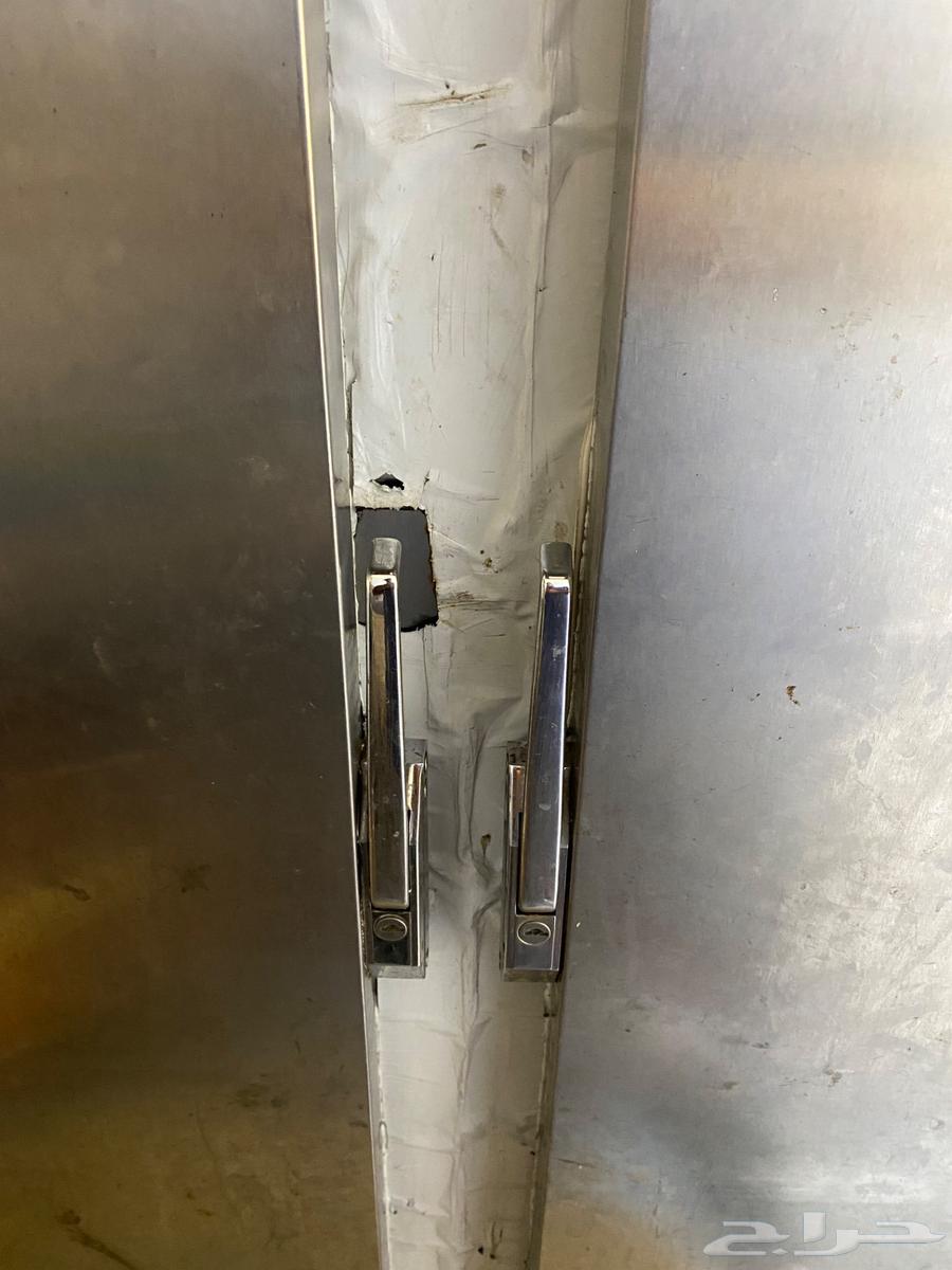 ثلاجه أستيل 2 باب نضيفه فقط تحتاج فقط كمبروسر64492758623491112