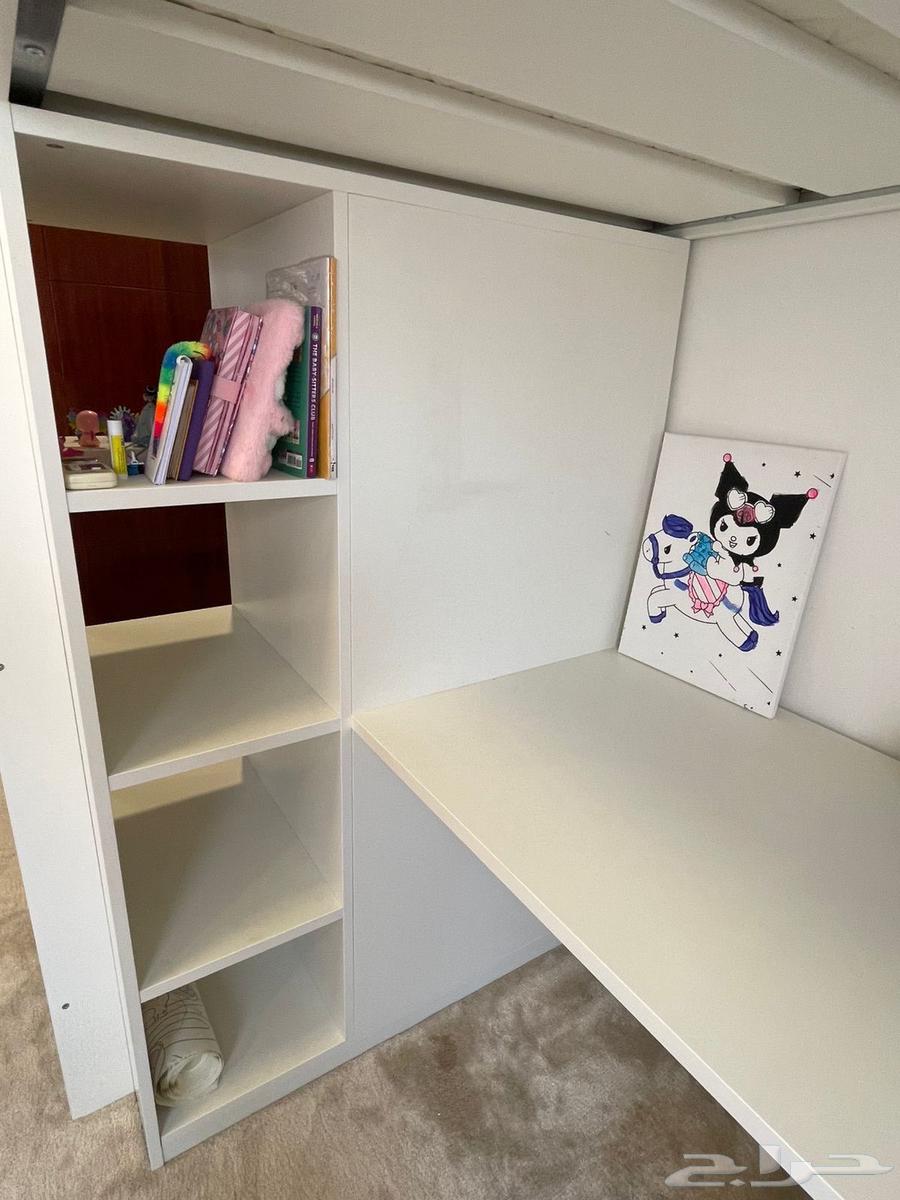 من ايكيا 2 سرير علوي مع مكتب   1 سرير أطفال64494604926721111