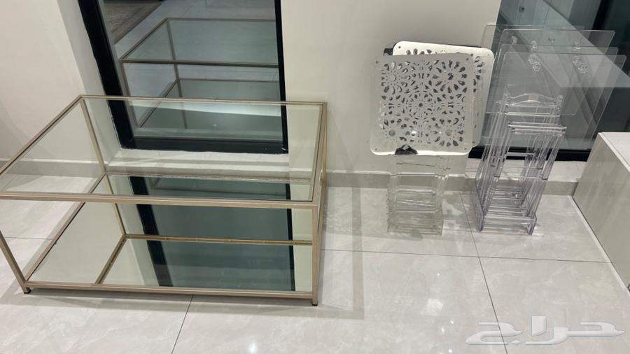 2 طقم طاولات مع طاولة خدمة رئيسية64493809478530111