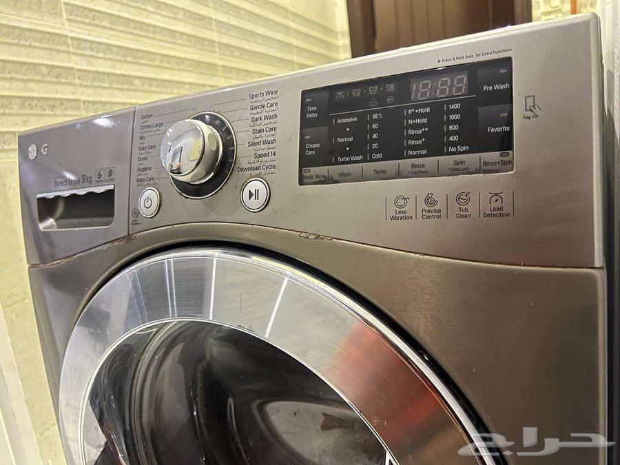 غسالة أوتوماتيكية من إل جي بسعة 9 كجم64488865827713111