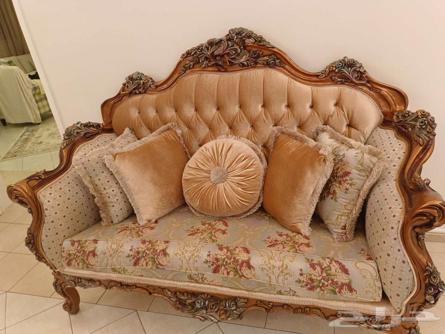 كنب زان محفور شبه جديد64493586774529112