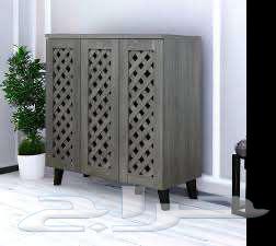 طاولة أحذية   طاولة تلفزيون بحالة جديدة (لون خشبي رمادي)64501539472258110