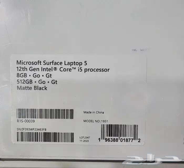 لابتوب مايكروسوفت سيرفيس 5 جديد 256 و 51264499367543811114