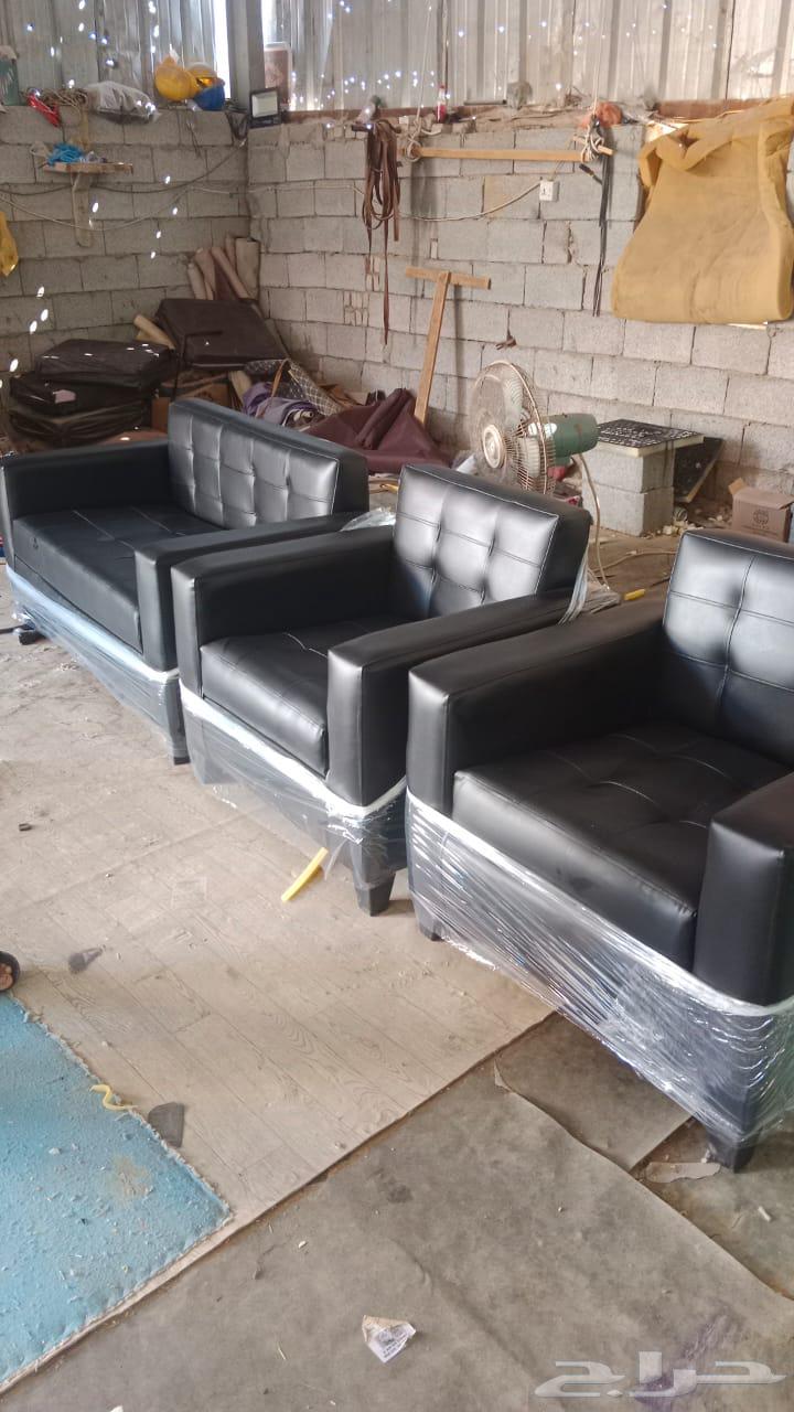 كنب جلد جديد مادل كلو ألوان موجود مختلف أشكال متوفر64513043674241114