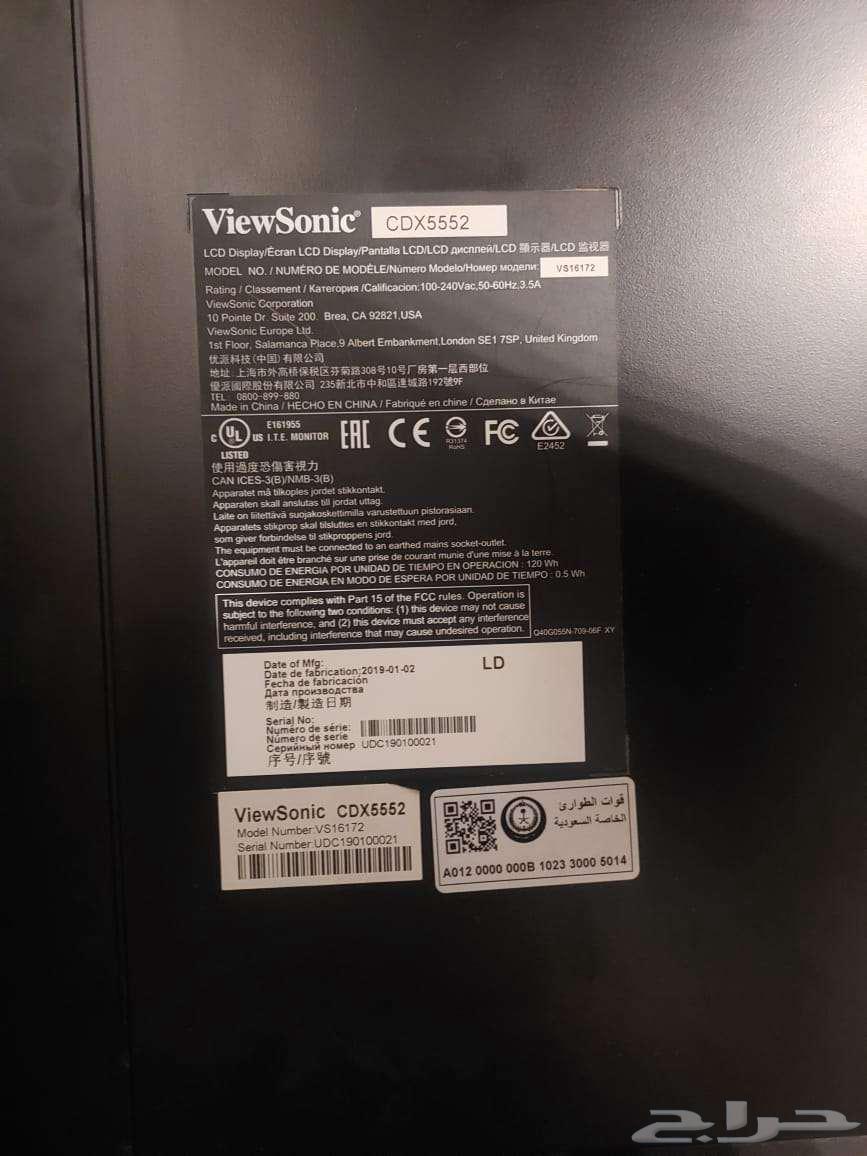 3شاشات View Sonic موديل CDX5552 للبيع كقطع غيار64499145684227111