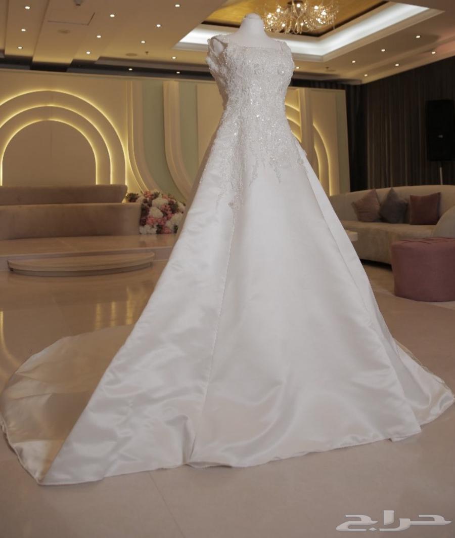 فستان زفاف استخدام مرة واحدة مع طرحة وجيبون64502734680834112