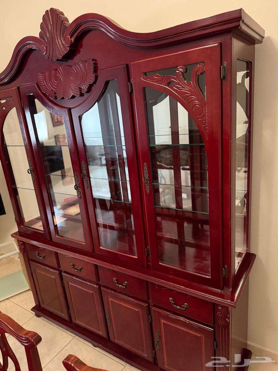 طاولة طعام 8 كراسي ودولاب64497482129409110