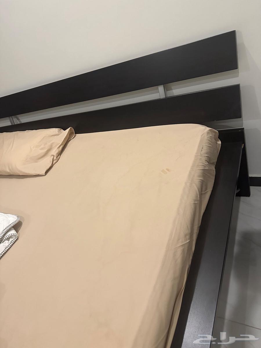 سرير ايكيا   سرير خشب   سرير لون اسود64498229351425111