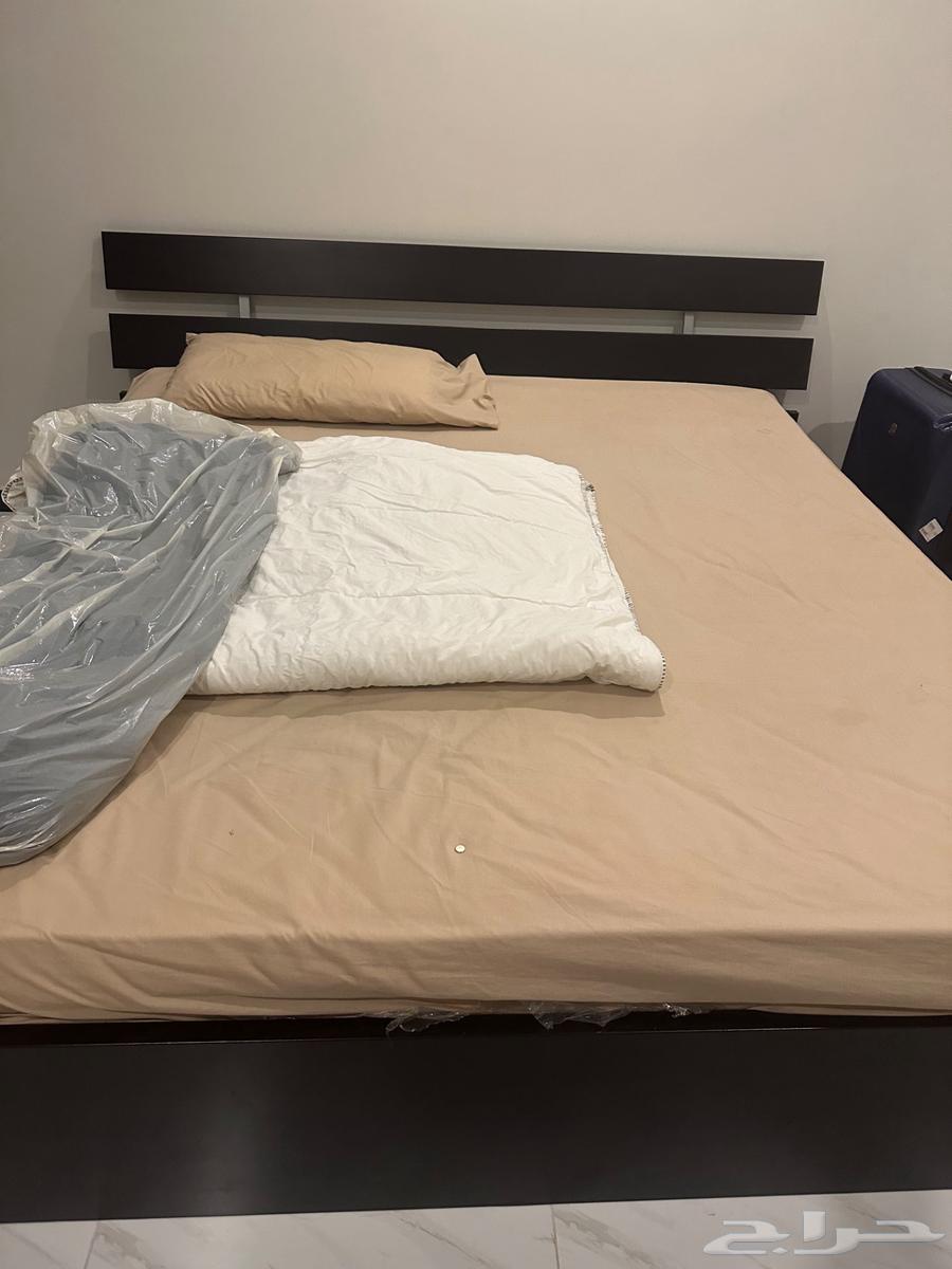 سرير ايكيا   سرير خشب   سرير لون اسود64498229351425114