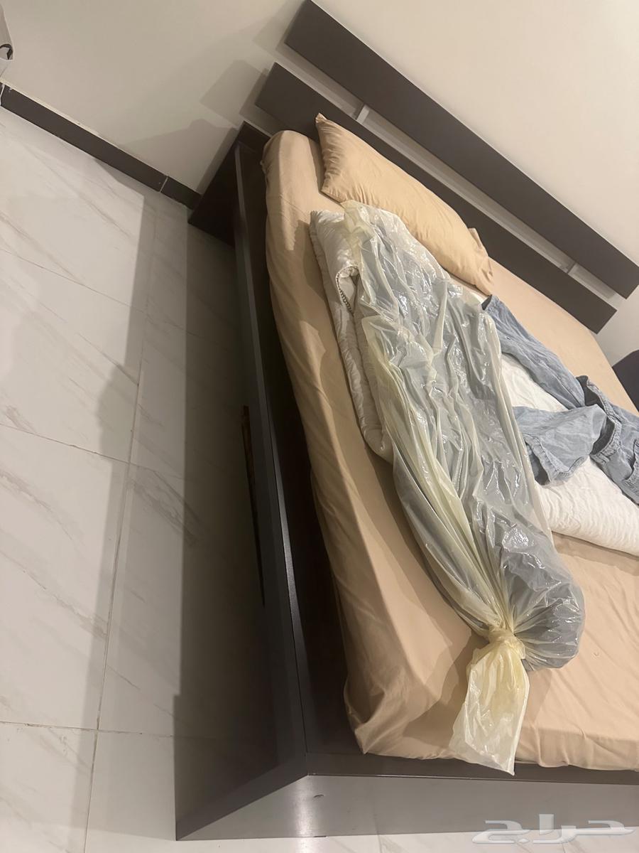 سرير ايكيا   سرير خشب   سرير لون اسود64498229351425113