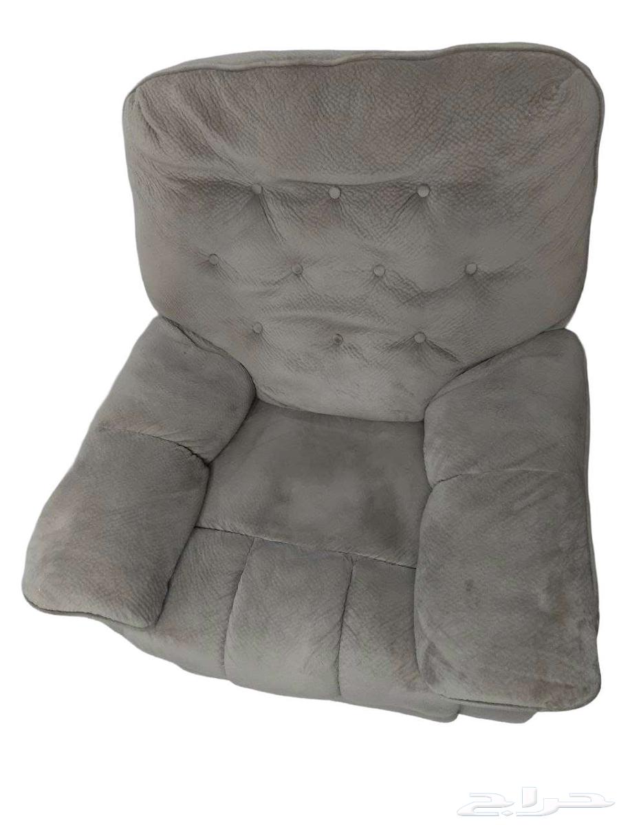 Velvet recliner chair, large size with footrest64498564014849111