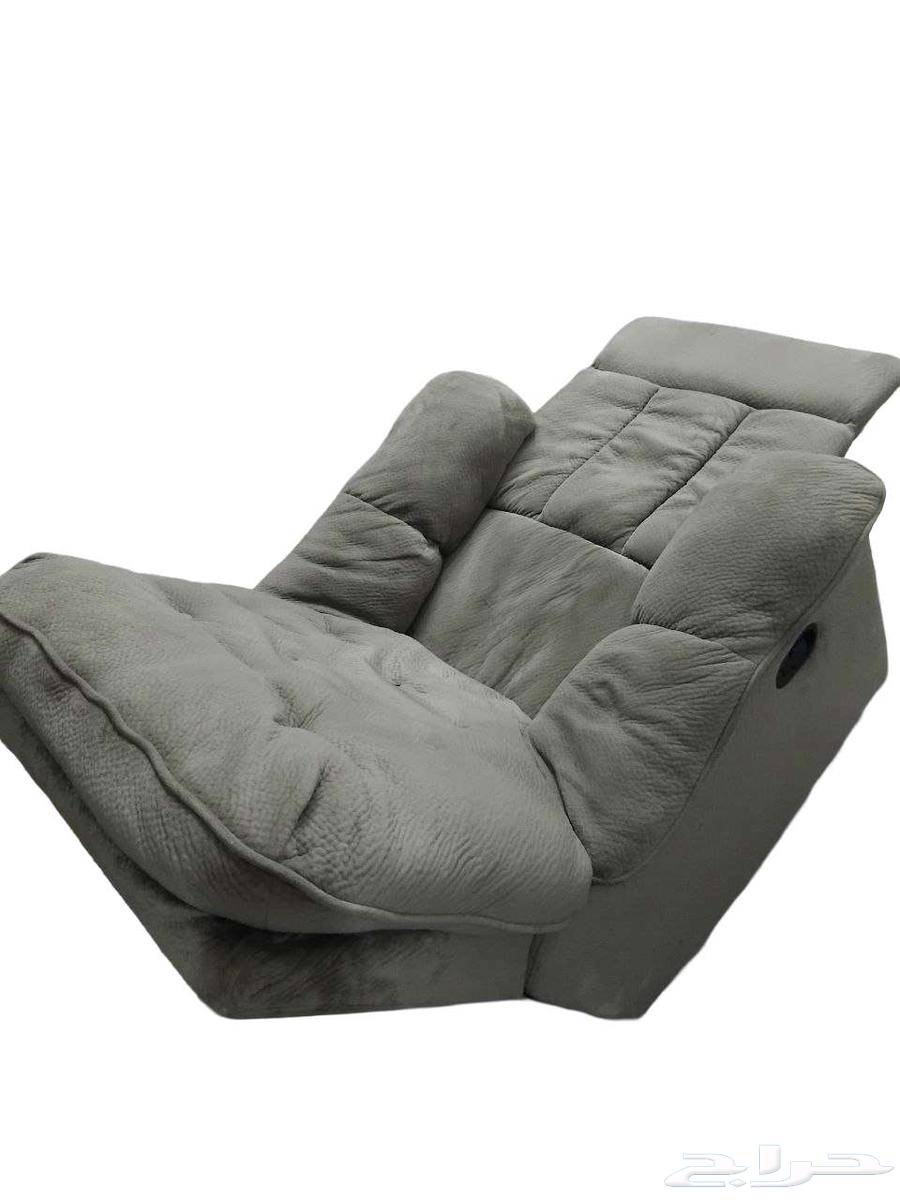 Velvet recliner chair, large size with footrest64498564014849110