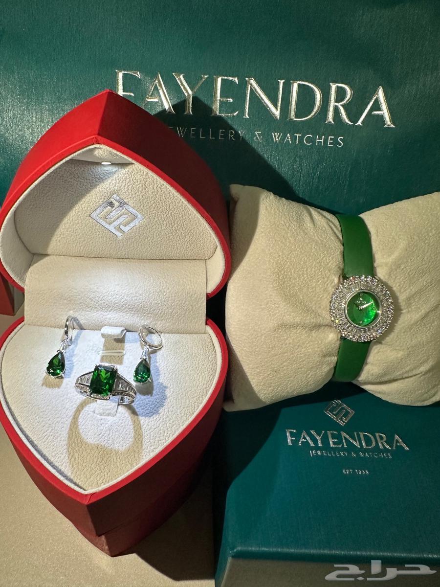 ساعه الماس مع خاتم وحلق من فايندرا64511114145923110