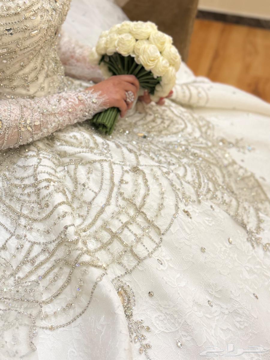 فستان زفاف مرصع بالكريستال تصميم خاص64502666530817111