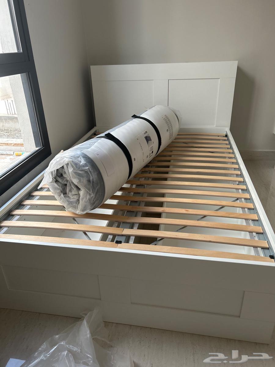 سرير جديد 140x200 سم مع رف كتب64496378195075111