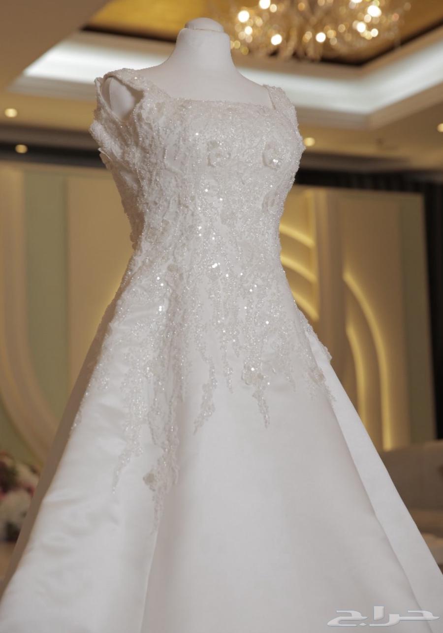 فستان زفاف استخدام مرة واحدة مع طرحة وجيبون64502734680834111