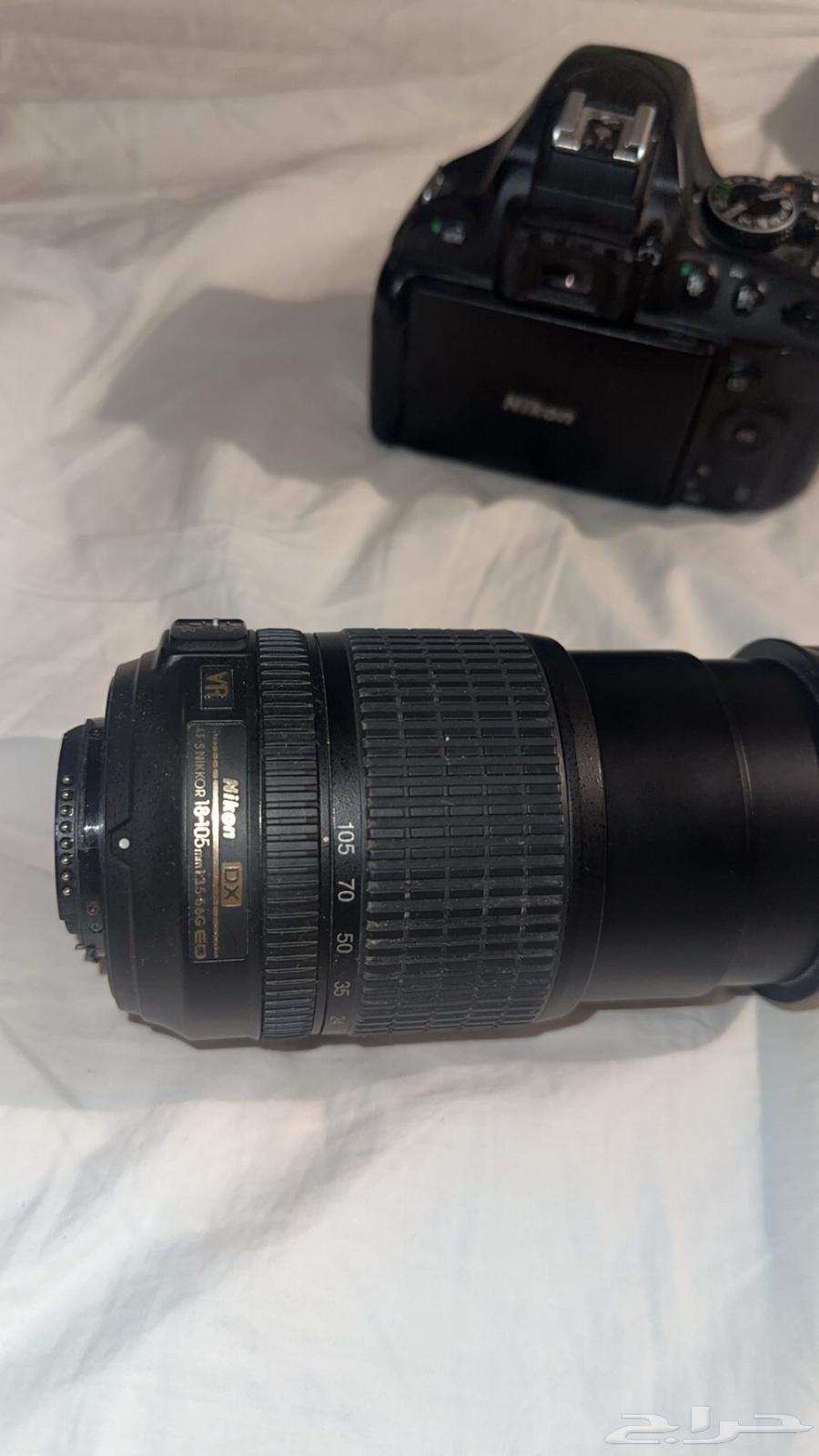 عدسة نيكون 18-105 نظيفه64500243137411110