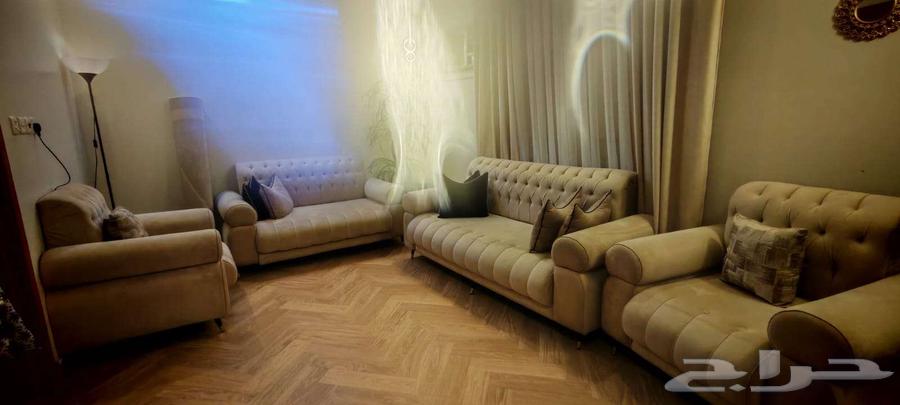 كنب اربع قطع 7 أشخاص نظيف جدا شبه جديد64502336832385114