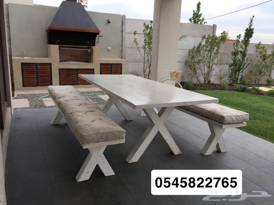 طاوله وكرسي متصل خشب64497551318017110