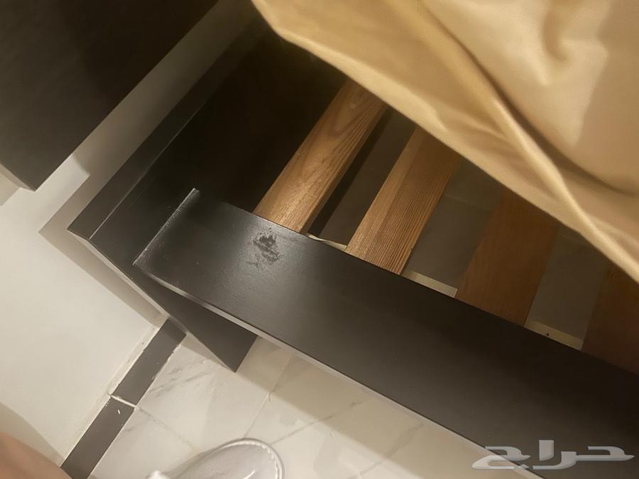 سرير ايكيا   سرير خشب   سرير لون اسود64498229351425112