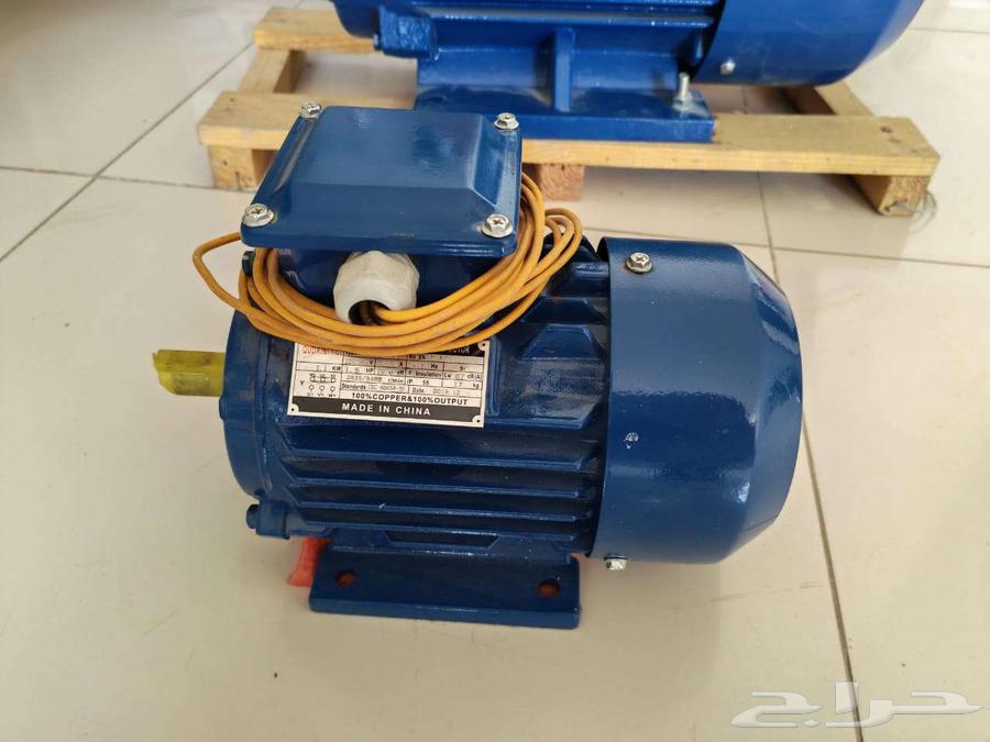 محرك كهربائي 1.5 حصان  3400 دورة بحاله اكثر من ممتازة64499256154883112