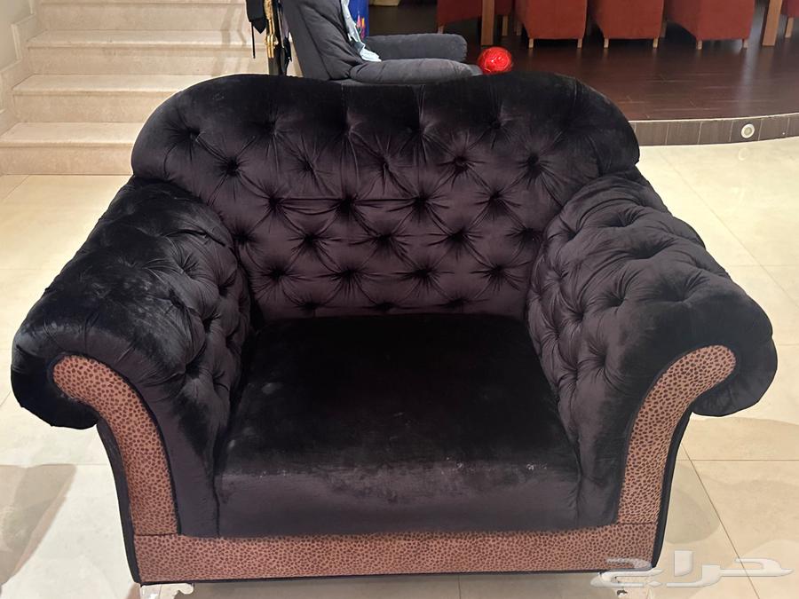 3-piece sofa - black color - in excellent condition64499605434115111