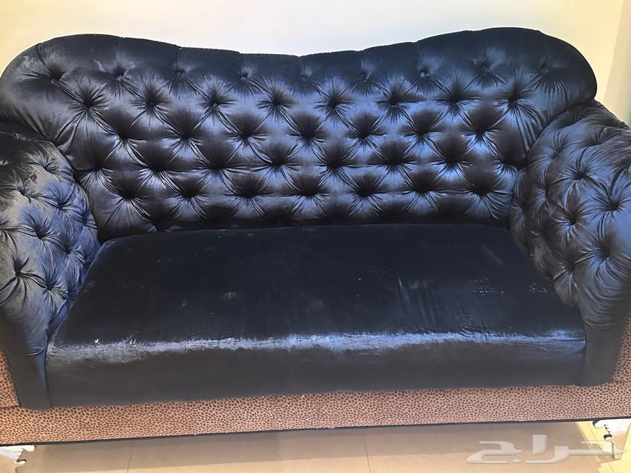 3-piece sofa - black color - in excellent condition64499605434115112