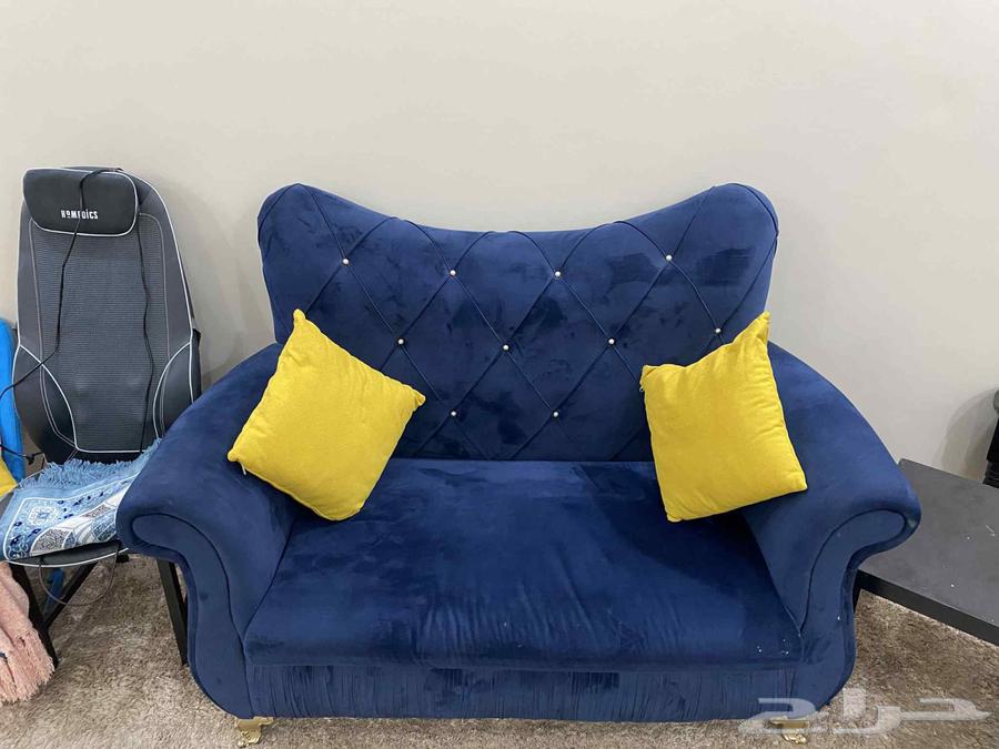 كنب ازرق حالته جيده64446000480769112