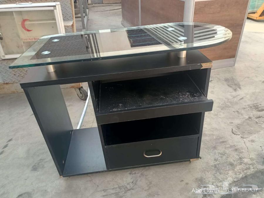 طاولة مكتب مستعملة   طاولة مكتب زجاج64497331339650111