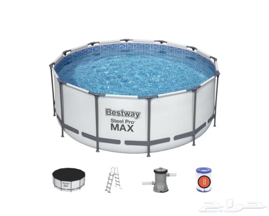 Large pool with filter and ladder 366 cm and height 122 cm64501604082305111