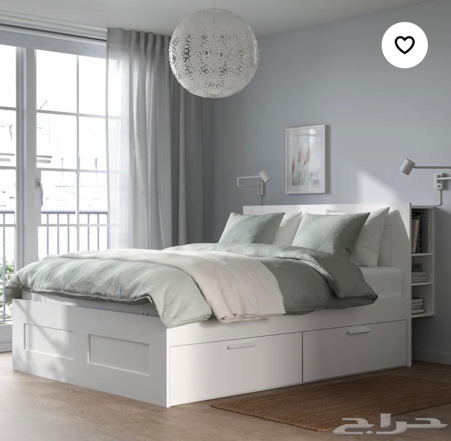 سرير جديد 140x200 سم مع رف كتب64496378195075110