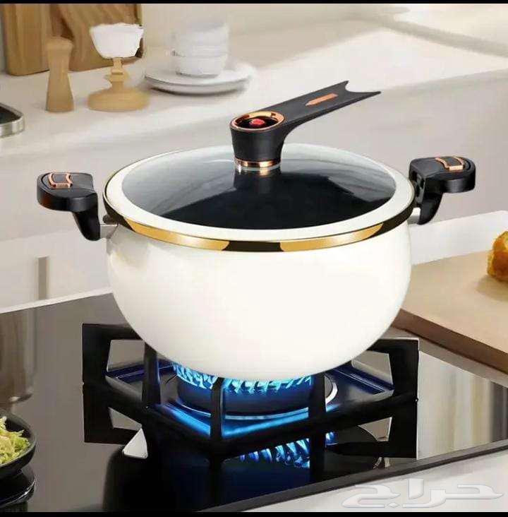 قدر طهي ابيض خالص مع داخلية للتسرب هيكل معدني متين قوي64504146397825111