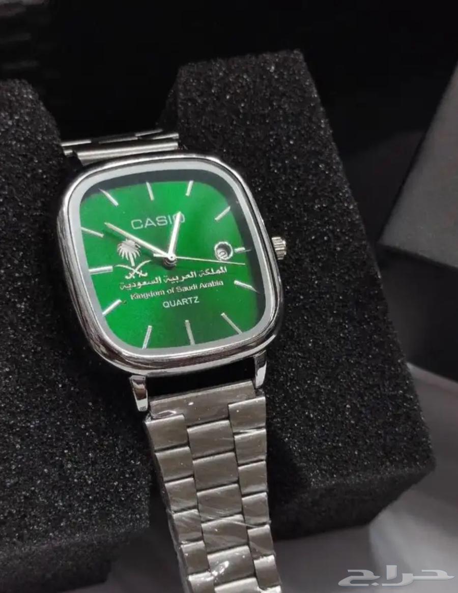 ساعه كاسيو خضراء بدون شعار السعوديه64508579591041110