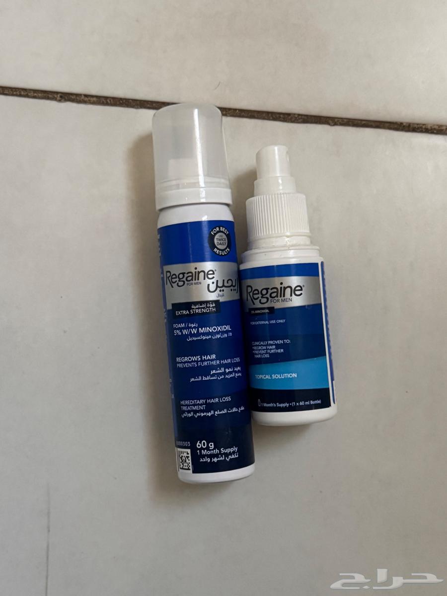 مينوكسديل 5 من شركة ريجين بخاخ ورغوه الاستعمال تقريبا  اسبوع64505398120321110