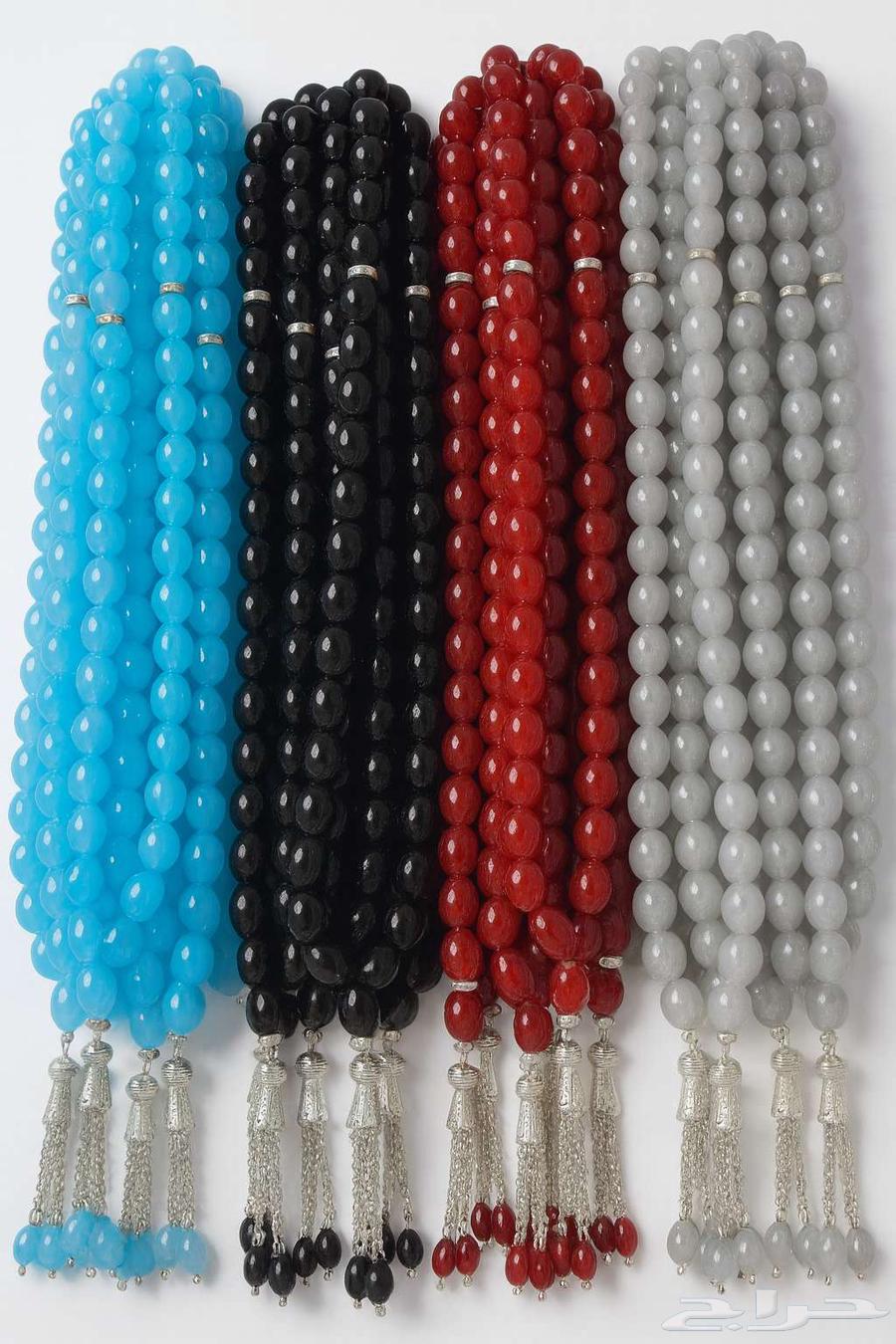 سبح جملة بسعر جملة السبح (زجاج) 7 ألوان64509630924802110