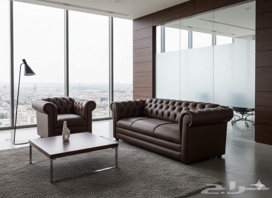 كنب جلد مكتبي بتصاميم عصرية و فخمة ونفسو يوم طلب توصيل64510648303233110